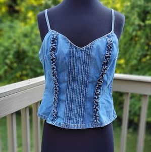 No Boundries Denim Bustier